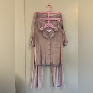 NWT Juicy Couture 3 piece Super Soft Rhinestone sleep set sz M